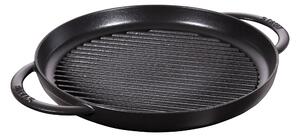 Staub Grill Pans Pure 30 cm, Rund, Svart, Gjutjärn