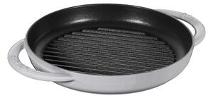 Staub Grill Pans Pure 23 cm, Rund, Grafitgrå, Gjutjärn