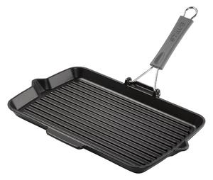 Staub Grill Pans Grillpanna med hällpip 34 cm, Gjutjärn, Svart