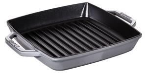 Staub Grill Pans Grillpanna 23 cm, Gjutjärn, Grafitgrå