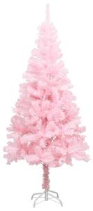 Plastgran med stativ rosa 120 cm PVC