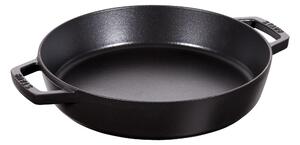 Staub Pans Stekpanna 26 cm, Gjutjärn, Svart