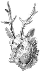 Hjorthuvud Ada; 8x15x8 cm (BxHxD); Silverfärg