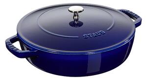 Staub Braisers 24 cm, Traktörpanna Chistera, Mörkblå