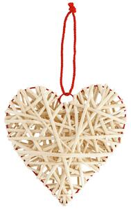 Dekoration Resy; 20x20x5 cm (LxBxH); Natur/Röd; 2 Styck / Förpackning