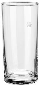 VEGA Highballglas Regular; 29cl, 6.3x13.5 cm (ØxH); Transparent; 0.2 l Mätrand, 12 Styck / Förpackning