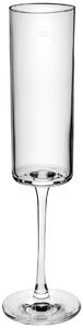 VEGA Champagneglas Lya med mätrand; 17cl, 6x6x23 cm (ØxØxH); Transparent; 0.1 l Mätrand, 6 Styck / Förpackning