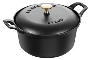 Staub Specialities La Coquette 20 cm, Rund, Svart