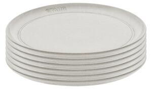 Staub Dining Line Tallriksset 22 cm, 6 st, White Truffle