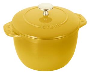 Staub La Cocotte Risgryta 16 cm / 1,75 l, Rund, Citron, Gjutjärn