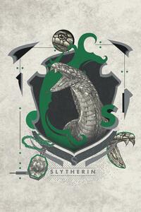 Konsttryck Harry Potter - Slytherin Crest