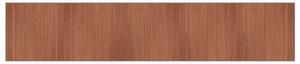 Matta rektangulär brun 100x500 cm bambu