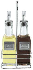 PULSIVA Olje-/vinägerset Belcanto; 27cl, 10.5x29x5.5 cm (BxHxD); Silverfärg/Transparent