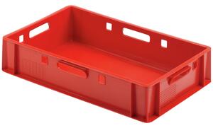 Ringoplast Stapelbar låda Euro solid; 25.1l, 60x40x12 cm (LxBxH); Röd