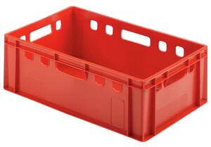 Ringoplast Stapelbar låda Euro solid; 41.3l, 60x40x20 cm (LxBxH); Röd