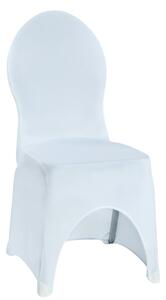 PULSIVA Stretchöverdrag stol Bankett runt, med benöppning; 40x44x95 cm (BxLxH); Vit