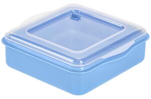 Elasto REuse Återanvändbar matlåda Takao; 2000ml, 22x21x7 cm (LxBxH); Blå/Transparent; Kvadratisk; 25 Styck / Förpackning