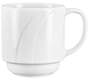 PULSIVA Mugg Melody; 28cl, 8x9 cm (ØxH); Vit; Rund; 6 Styck / Förpackning