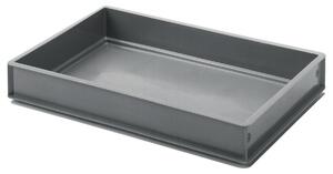 Ringoplast Lådsystem Catering med hyllinsats; 60x40x9.1 cm (LxBxH); Grå