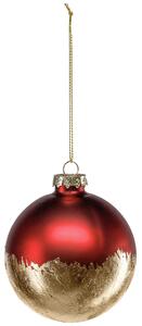 Julgranskulor Nieva; 8 cm (Ø); Röd/Guldfärg; 6 Styck / Förpackning