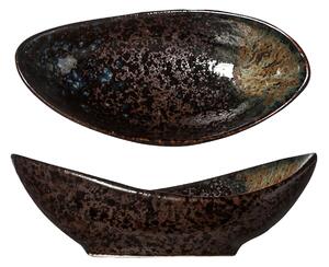 Cosy & Trendy Liten skål Black yoru oval; 2.5cl, 10x5x3 cm (LxBxH); Svart/Blå; 12 Styck / Förpackning
