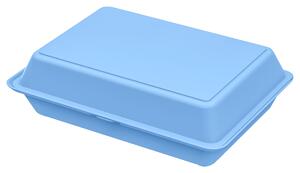 Elasto REuse Återanvändbar låda Kintoki; 1400ml, 21x29x8.4 cm (LxBxH); Blå; Rektangulär; 18 Styck / Förpackning