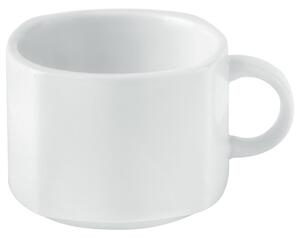 PULSIVA Kaffekopp Jazz; 19cl, 8x8x6 cm (LxBxH); Vit; Kvadratisk; 6 Styck / Förpackning