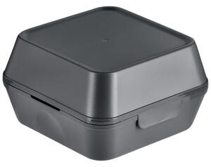 Circ Nette Mehrweg Återanvändbar hamburgerbox; 12.5x12.5x10.2 cm (LxBxH); Grå; Kvadratisk; 12 Styck / Förpackning