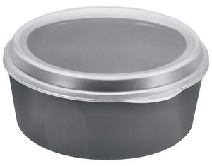 Circ Nette Mehrweg Återanvändbar matlåda Food Bowl; 750ml, 16x6 cm (ØxH); Grå; Rund; 12 Styck / Förpackning