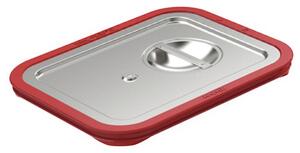 Rieber GN-lock 1/2 vattentät Rieber; Storlek GN 1/2, 32.5x26.5 cm (LxB); Silverfärg
