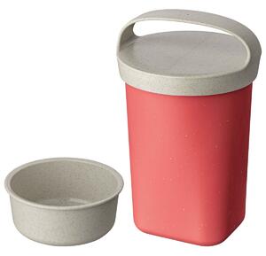 Koziol Återanvändbar behållare Snackpot Buddy; 700ml, 10.4x17.5 cm (ØxH); Röd; Rund; 6 Styck / Förpackning