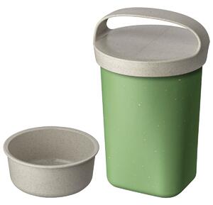 Koziol Återanvändbar behållare Snackpot Buddy; 700ml, 10.4x17.5 cm (ØxH); Grön; Rund; 6 Styck / Förpackning