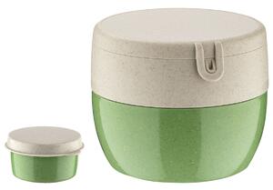 Koziol Återanvändbar behållare Bentobox M; 12.7x12x10 cm (LxBxH); Grön; Rund; 3 Styck / Förpackning