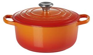 Le Creuset Gjutjärnsgrytor Signature rund 20 cm; 2.4l, 20x14.1 cm (ØxH); Orange; Rund