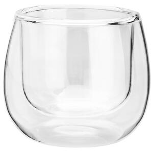 VEGA Miniglas Dila runt; 11.5cl, 7.5x6.2 cm (ØxH); Transparent; Rund; 2 Styck / Förpackning
