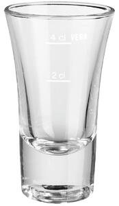 VEGA Shotglas Podena; 6cl, 5.1x8.8 cm (ØxH); Transparent; 2 cl & 4 cl Mätrand, 6 Styck / Förpackning