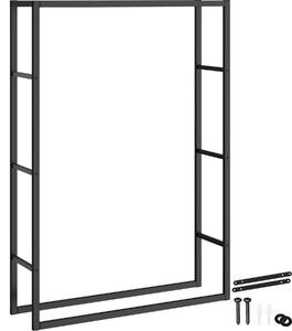 Tectake 405378 vedställ tuby, för inne- & utomhus, 100,5x25x150cm - svart