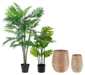 VEGA Set med konstgjorda växter 4 delar; Flerfärgad