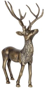 VEGA Dekorativ hjort Deer L; 28x58.5x40.5 cm (BxHxD); Guldfärg