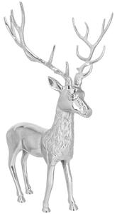 VEGA Dekorativ hjort Deer XL; 43x81.5x56 cm (BxHxD); Silverfärg