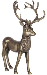 VEGA Dekorativ hjort Deer M; 20.5x45.75x30.5 cm (BxHxD); Guldfärg
