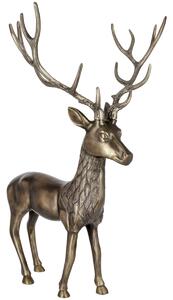 VEGA Dekorativ hjort Deer XL; 43x81.5x56 cm (BxHxD); Guldfärg