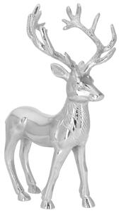 VEGA Dekorativ hjort Deer S; 14x28x17.75 cm (BxHxD); Silverfärg