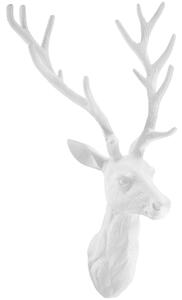 VEGA Hjorthuvud Deer; 25.5x61x38 cm (BxHxD); Vit
