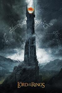 Konsttryck Lord of the Rings - Barad-dur, (26.7 x 40 cm)