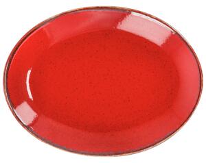 VEGA Uppläggningsfat Sidina ovalt; 24x18x2.8 cm (LxBxH); Röd; Oval; 6 Styck / Förpackning