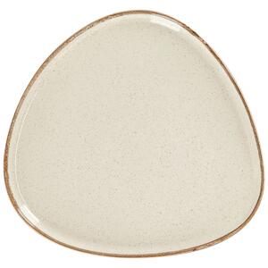 VEGA Tallrik Sidina asymmetrisk med kant; 27.2x26x2.5 cm (LxBxH); Beige; Asymmetrisk; 6 Styck / Förpackning