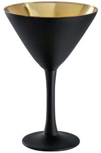 VEGA Martiniglas Aolani; 16cl, 9.5x14.5 cm (ØxH); Svart/Guldfärg; 6 Styck / Förpackning