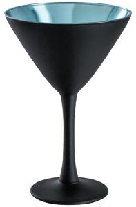 VEGA Martiniglas Aolani; 16cl, 9.5x14.5 cm (ØxH); Svart/Turkos; 6 Styck / Förpackning