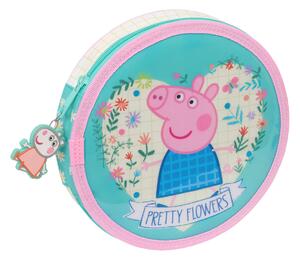 Pennfodral med tillbehör Peppa Pig Pretty flowers Gul Mint 18 Delar